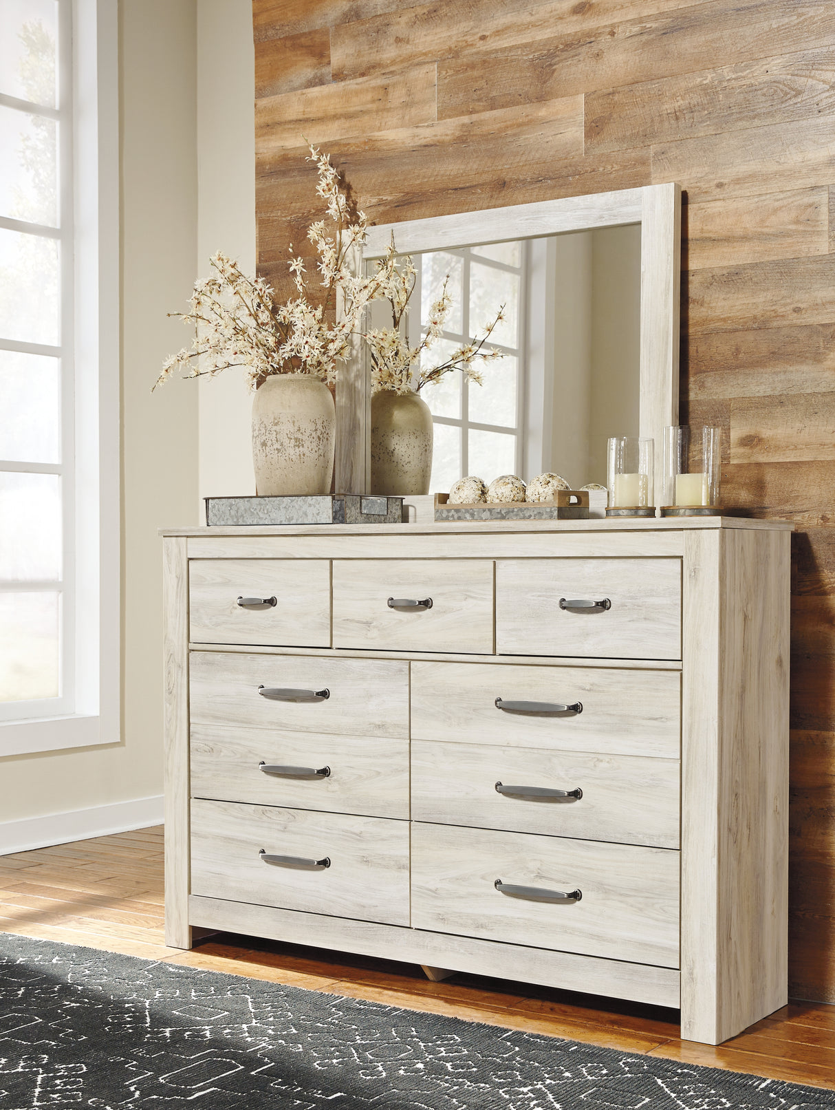 Bellaby Queen Panel Bed, Dresser and Mirror