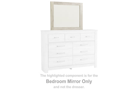 Furniture City Houma - Ashley Furniture - Bellaby Bedroom Mirror - Bedroom Mirror / Whitewash - B331-36