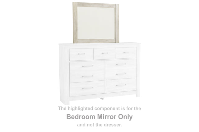 Furniture City Houma - Ashley Furniture - Bellaby Bedroom Mirror - Bedroom Mirror / Whitewash - B331-36