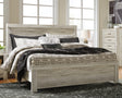 Furniture City Houma - Ashley Furniture - Bellaby King Panel Bed - King Panel Bed / Whitewash - B331B8