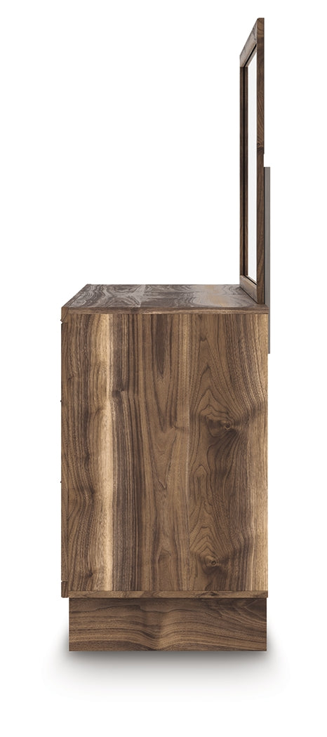 Chirason Full Panel Platform Bed, Dresser and Mirror