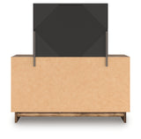 Chirason Full Upholstered Bed, Dresser and Mirror