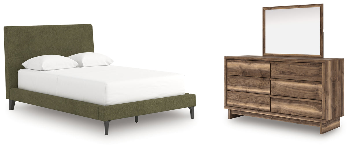 Furniture City Houma - Ashley Furniture - Chirason Full Upholstered Bed, Dresser and Mirror - Full Upholstered Bed, Dresser and Mirror - PCB3367B17