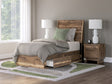 Furniture City Houma - Ashley Furniture - Chirason Twin Panel Bed with Storage - Twin Panel Bed with Storage / Brown - PCB3367B27