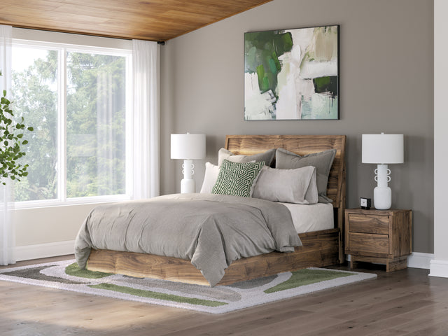 Furniture City Houma - Ashley Furniture - Chirason Queen Panel Bed - Queen Panel Bed / Brown - PCB3367B2