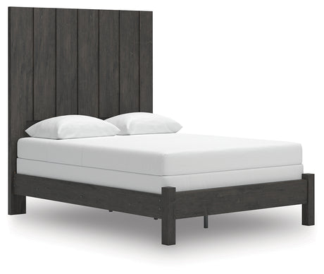Furniture City Houma - Ashley Furniture - Fraluna Queen Panel Bed - Queen Panel Bed / Charcoal - PCB3370B2