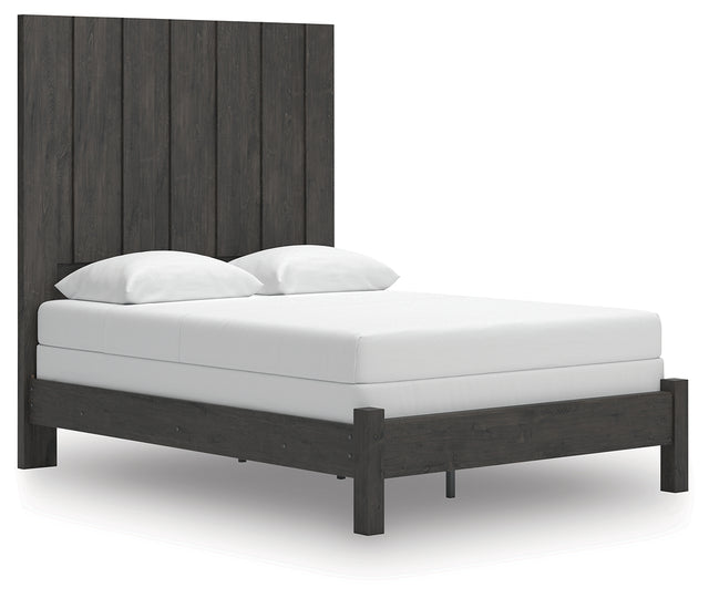 Furniture City Houma - Ashley Furniture - Fraluna Queen Panel Bed - Queen Panel Bed / Charcoal - PCB3370B2