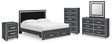 Furniture City Houma - Ashley Furniture - Zuraleus King Storage Bed, Dresser, Mirror, Chest and Nightstand - King Storage Bed, Dresser, Mirror, Chest and Nightstand - PCB3380B20