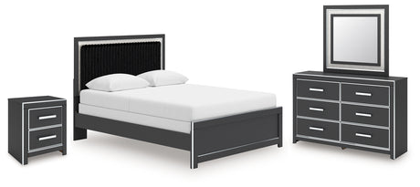 Furniture City Houma - Ashley Furniture - Zuraleus Queen Panel Bed, Dresser, Mirror and Nightstand - Queen Panel Bed, Dresser, Mirror and Nightstand / Black - PCB3380B19
