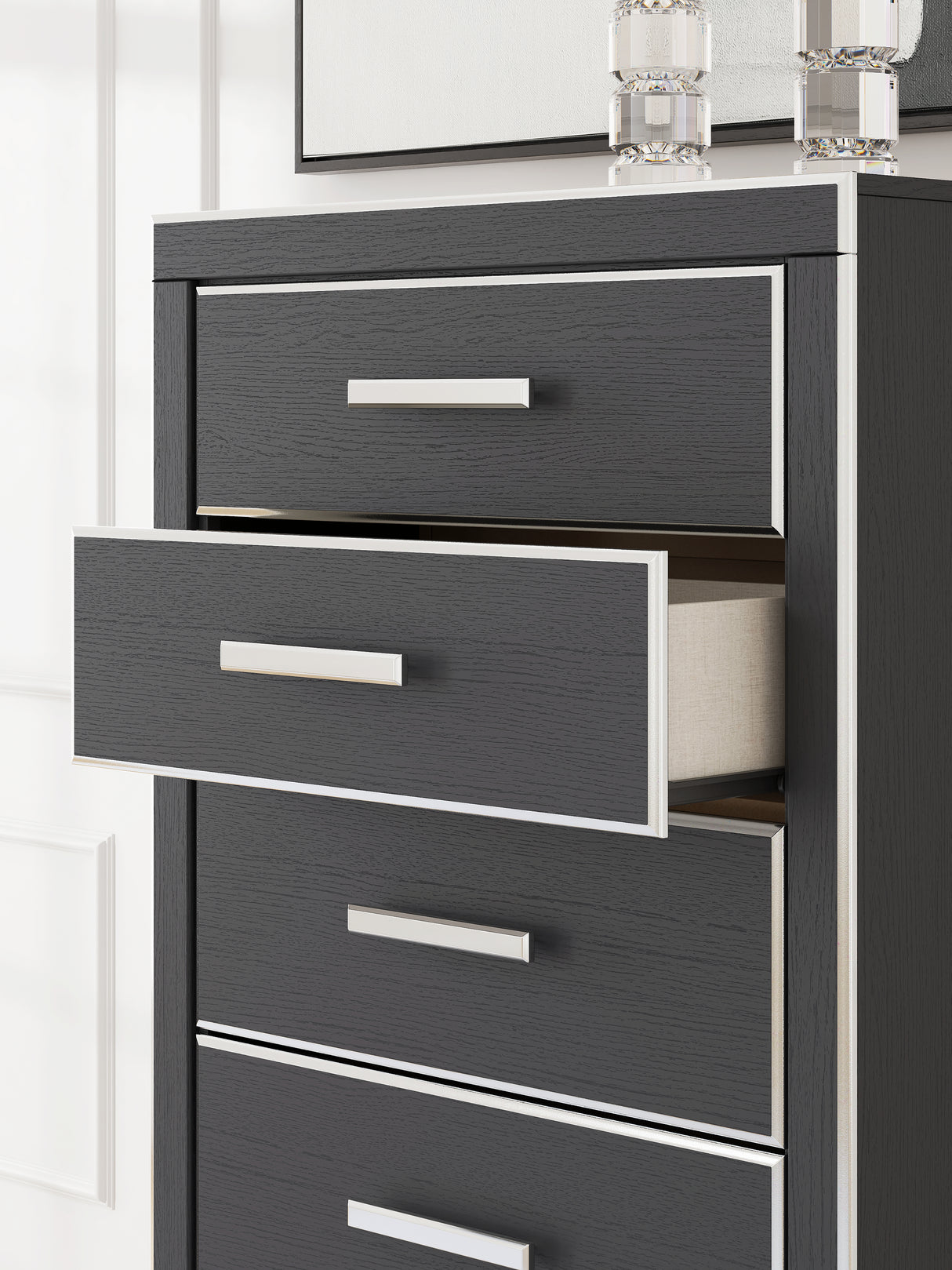 Zuraleus King Storage Bed, Dresser, Mirror, Chest and Nightstand