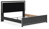 Zuraleus King Panel Bed, Dresser, Mirror and Nightstand