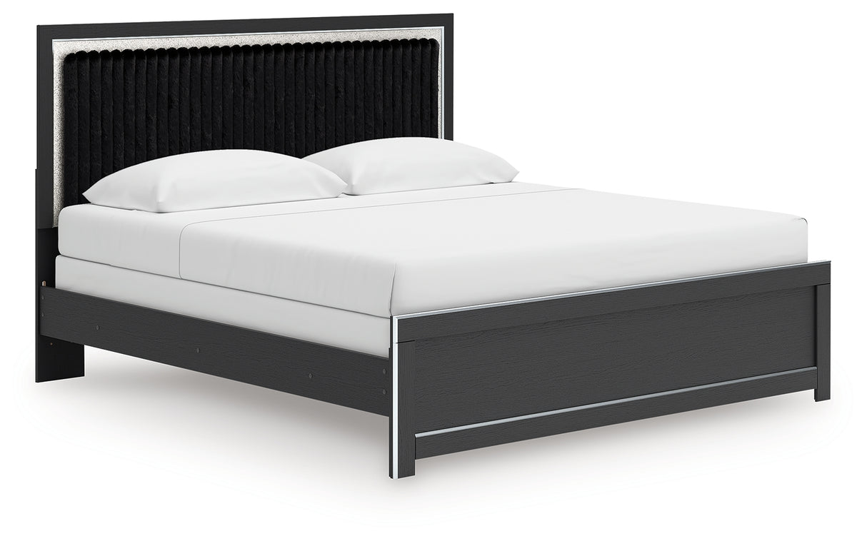 Zuraleus King Panel Bed, Dresser, Mirror and Nightstand