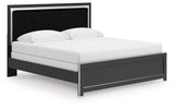 Zuraleus King Panel Bed, Dresser, Mirror and Nightstand