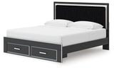 Zuraleus King Storage Bed, Dresser, Mirror, Chest and Nightstand