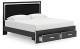 Zuraleus King Storage Bed, Dresser, Mirror, Chest and Nightstand