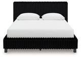 Zuraleus Queen Upholstered Bed, Dresser and Nightstand