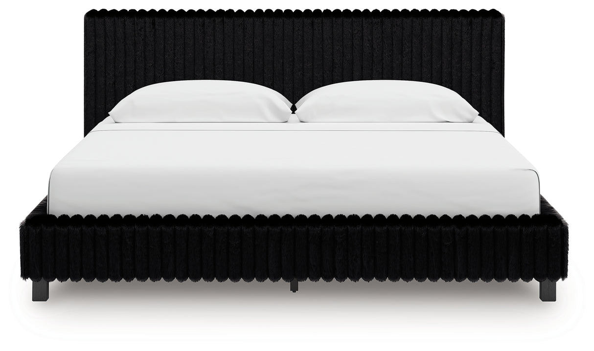 Zuraleus King Upholstered Bed, Dresser and Nightstand