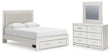 Furniture City Houma - Ashley Furniture - Zuraleus Queen Upholstered Panel Platform Storage Bed, Dresser and Mirror - Queen Upholstered Panel Platform Storage Bed, Dresser and Mirror - PCB3381B5