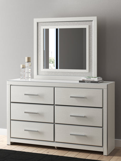 Furniture City Houma - Ashley Furniture - Zuraleus Dresser and Mirror - Dresser and Mirror / White - PCB3381B1