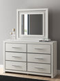 Furniture City Houma - Ashley Furniture - Zuraleus Dresser and Mirror - Dresser and Mirror / White - PCB3381B1