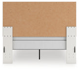 Zuraleus Queen Upholstered Panel Bed, Dresser and Mirror