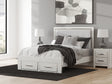 Furniture City Houma - Ashley Furniture - Zuraleus Queen Upholstered Panel Storage Bed - Queen Upholstered Panel Storage Bed / White - PCB3381B4