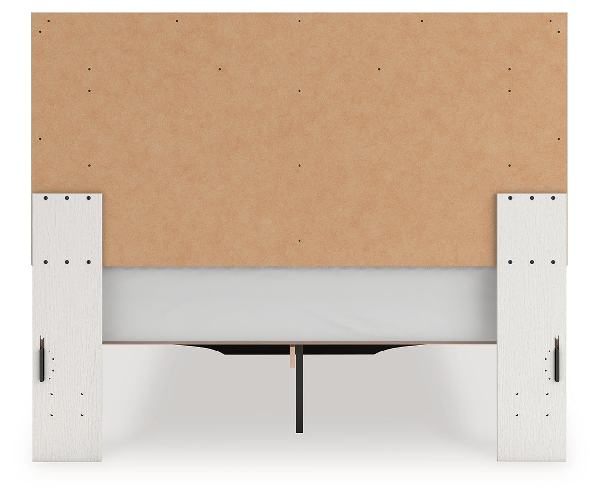 Zuraleus Queen Upholstered Panel Platform Storage Bed, Dresser and Mirror