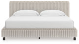 Furniture City Houma - Ashley Furniture - Zuraleus Bedroom - California King Upholstered Bed / White - PCB3381B14