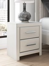 Furniture City Houma - Ashley Furniture - Zuraleus Bedroom - Two Drawer Night Stand / White - PCB3381-92