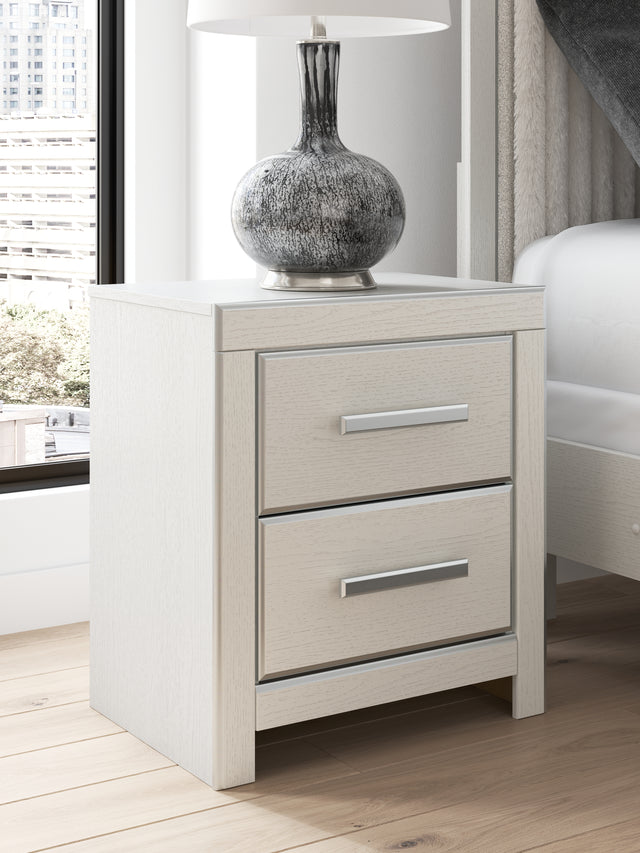 Furniture City Houma - Ashley Furniture - Zuraleus Nightstand - Two Drawer Night Stand / Black - PCB3380-92