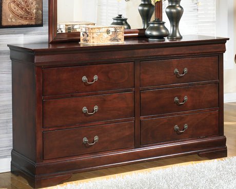 Furniture City Houma - Ashley Furniture - Alisdair Dresser - Dresser / Reddish Brown - B376-31