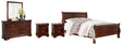 Furniture City Houma - Ashley Furniture - Alisdair Queen Sleigh Bed, Dresser, Mirror, Chest and 2 Nightstands - Queen Sleigh Bed, Dresser, Mirror, Chest and 2 Nightstands - B376B23
