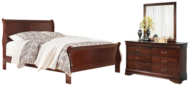 Furniture City Houma - Ashley Furniture - Alisdair Queen Sleigh Bed, Dresser and Mirror - Queen Sleigh Bed, Dresser and Mirror - B376B3