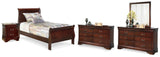 Furniture City Houma - Ashley Furniture - Alisdair Twin Sleigh Bed, 2 Dressers, Mirror and Nightstand - Twin Sleigh Bed, 2 Dressers, Mirror and Nightstand - B376B33