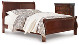 Furniture City Houma - Ashley Furniture - Alisdair Queen Sleigh Bed and Chest - Queen Sleigh Bed and Chest / Reddish Brown - B376B32