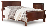 Furniture City Houma - Ashley Furniture - Alisdair King Sleigh Bed and Chest - King Sleigh Bed and Chest / Reddish Brown - B376B31