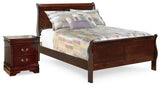 Furniture City Houma - Ashley Furniture - Alisdair Full Sleigh Bed and Nightstand - Full Sleigh Bed and Nightstand - B376B16