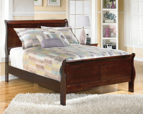 Furniture City Houma - Ashley Furniture - Alisdair Full Sleigh Bed - Full Sleigh Bed / Reddish Brown - B376B4