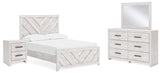 Furniture City Houma - Ashley Furniture - Cayboni Full Panel Bed, Dresser, Mirror and Nightstand - Full Panel Bed, Dresser, Mirror and Nightstand - B3788B14
