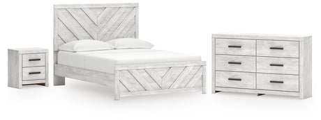 Cayboni Queen Panel Bed, Dresser and Nightstand