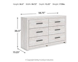 Cayboni Full Panel Bed, Dresser and Nightstand