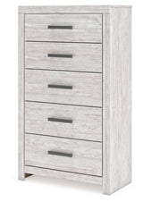 Cayboni Full Panel Bed, Dresser, Mirror, Chest and 2 Nightstands