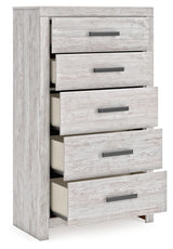 Cayboni Full Panel Bed, Dresser, Mirror, Chest and 2 Nightstands