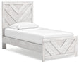 Furniture City Houma - Ashley Furniture - Cayboni Twin Panel Bed - Twin Panel Bed / Whitewash - B3788B6