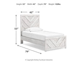 Cayboni Twin Panel Bed, Dresser and Chest