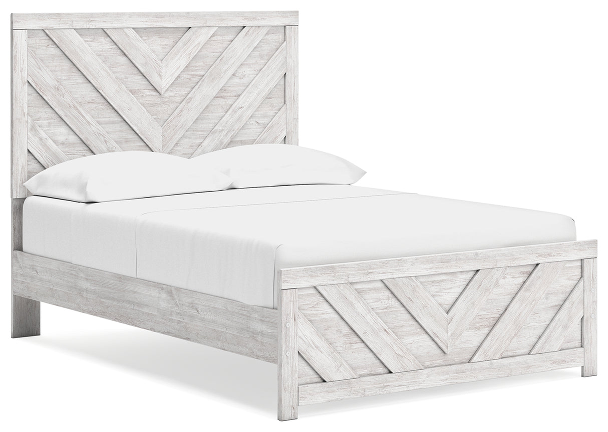 Cayboni Full Panel Bed, Dresser, Mirror and Nightstand