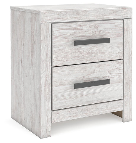 Furniture City Houma - Ashley Furniture - Cayboni Nightstand - Two Drawer Night Stand / Whitewash - B3788-92