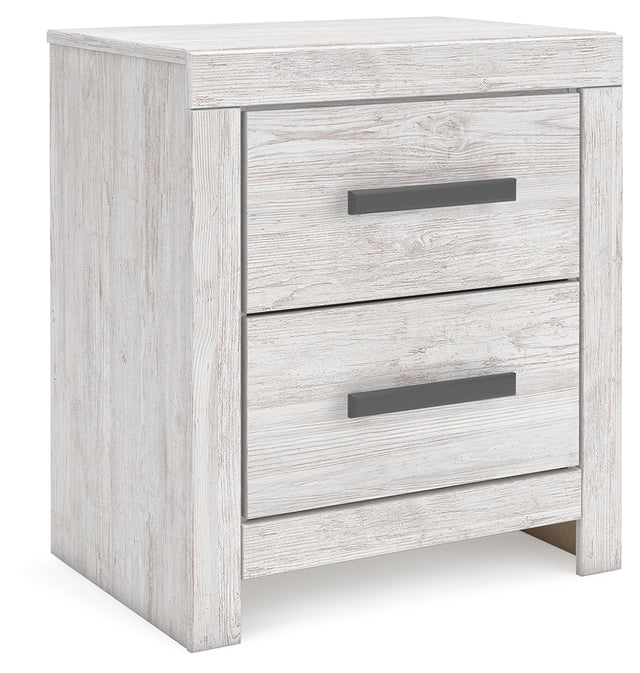 Furniture City Houma - Ashley Furniture - Cayboni Nightstand - Two Drawer Night Stand / Whitewash - B3788-92