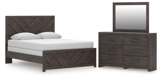 Furniture City Houma - Ashley Furniture - Prendonea Queen Panel Bed, Dresser and Mirror - Queen Panel Bed, Dresser and Mirror - B3789B7