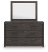 Prendonea Full Panel Bed, Dresser and Mirror